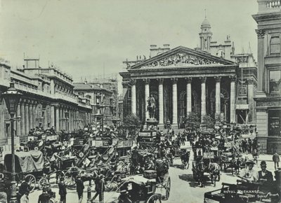 Bank of England, Threadneedle Street, Lontoon kaupunki, 1890 tekijältä English Photographer