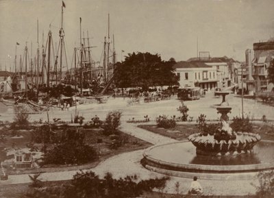 Bridgetown Harbour, noin 1900 tekijältä English Photographer
