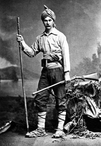British Huntsman Intiassa, noin 1870-luku tekijältä English Photographer