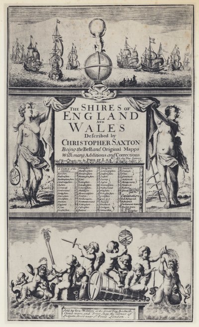C Saxton, The Shires of England, G Willdey tekijältä English Photographer