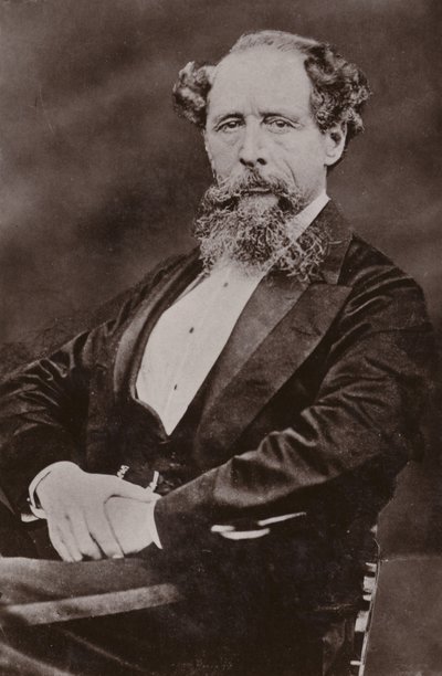 Charles Dickens (1812-1870), englantilainen kirjailija tekijältä English Photographer