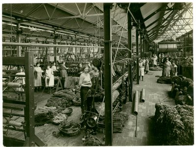 Chenille-käämitys, mattotehdas, 1923 tekijältä English Photographer