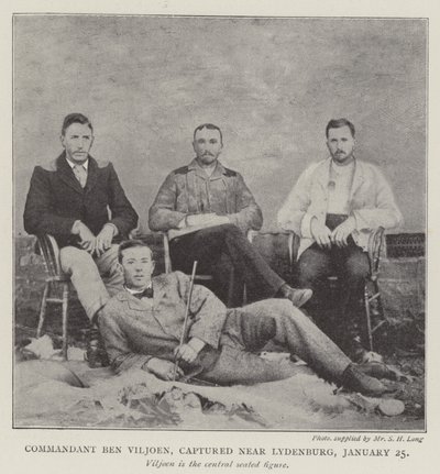 Komentaja Ben Viljoen, vangittu lähellä Lydenburgia 25. tammikuuta tekijältä English Photographer