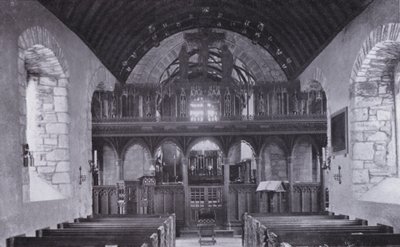 Cornwall: The Screen, St Crantock Church (m/w kuva) tekijältä English Photographer