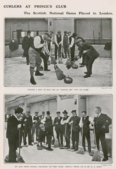 Curlers Princes Clubissa, Skotlannin kansallispelissä Lontoossa tekijältä English Photographer