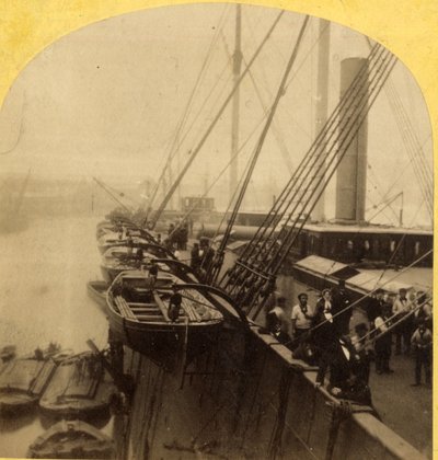 Deck of Great Eastern, 1850-60 (albumiprintti) tekijältä English Photographer