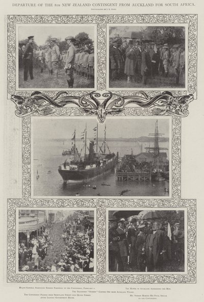 Uuden-Seelannin 8. kontingentin lähtö Aucklandista Etelä-Afrikkaan tekijältä English Photographer