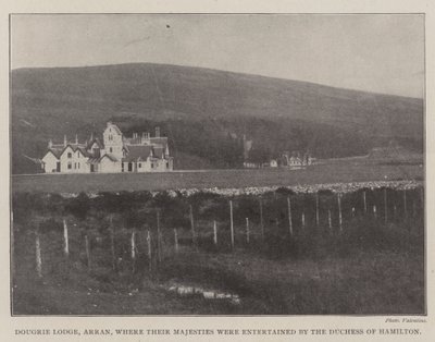 Dougrie Lodge, Arran, jossa Heidän Majesteettiaan viihdytti Hamiltonin herttuatar tekijältä English Photographer