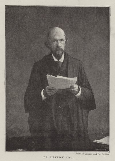 Tohtori Birkbeck Hill tekijältä English Photographer