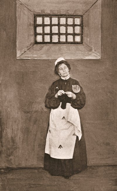Emmeline Pankhurst Hollowayn vankilan sellissä tekijältä English Photographer