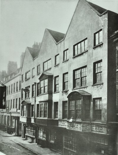 Fetter Lane, Barnards Innin takaosa, Lontoon kaupunki, 1879 tekijältä English Photographer