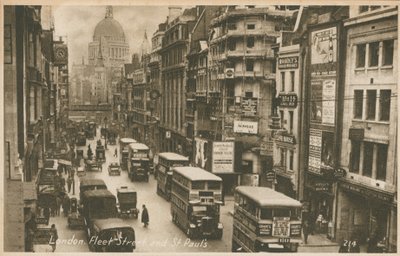 Fleet Street ja St Pauls Cathedral, Lontoo tekijältä English Photographer