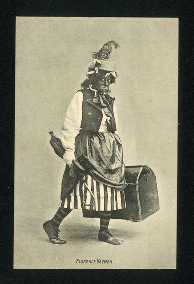 Florence Yaymen, englantilainen musikaali-koomikko ja tanssija (s/w-kuva) tekijältä English Photographer