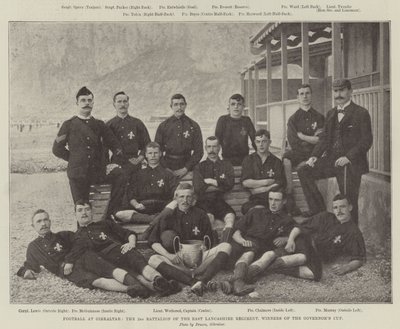 Jalkapallo Gibraltarilla, East Lancashiren rykmentin 2. pataljoona, Governors Cupin voittaja tekijältä English Photographer