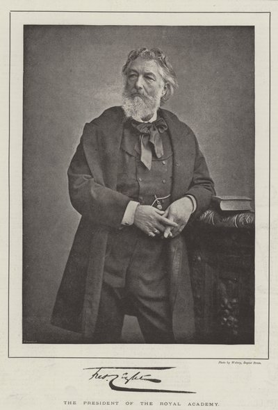 Frederic Leighton, kuninkaallisen akatemian presidentti tekijältä English Photographer