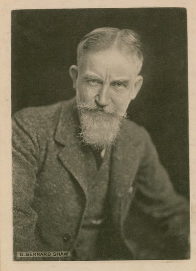 George Bernard Shaw, valokuva tekijältä English Photographer