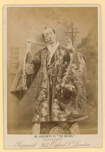 George Grossmith Ko-Kona elokuvassa The Mikado tekijältä English Photographer
