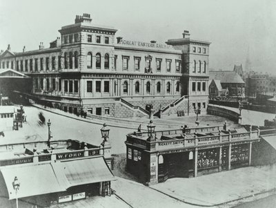 Suuri itäterminaali Bishopsgatessa: ulkopuoli, 1862 tekijältä English Photographer