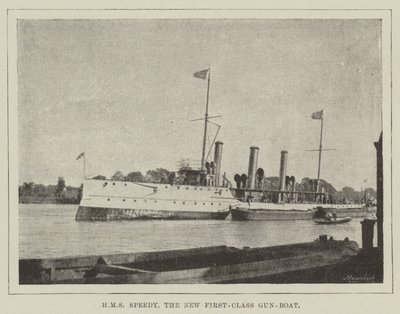HMS Speedy, uusi ensimmäisen luokan tykkivene tekijältä English Photographer