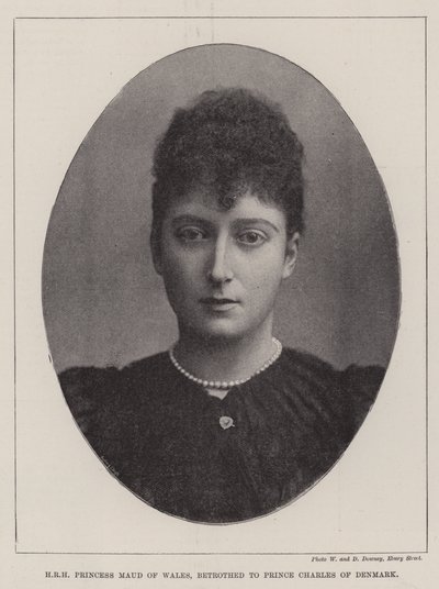 HRH Walesin prinsessa Maud, kihlattu Tanskan prinssi Charlesin kanssa tekijältä English Photographer