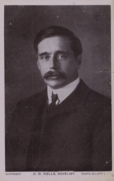 H G Wells (1866-1946), englantilainen kirjailija tekijältä English Photographer