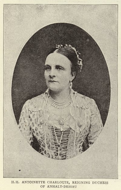 H H Antoinette Charlotte, Anhalt-Dessaun hallitseva herttuatar tekijältä English Photographer