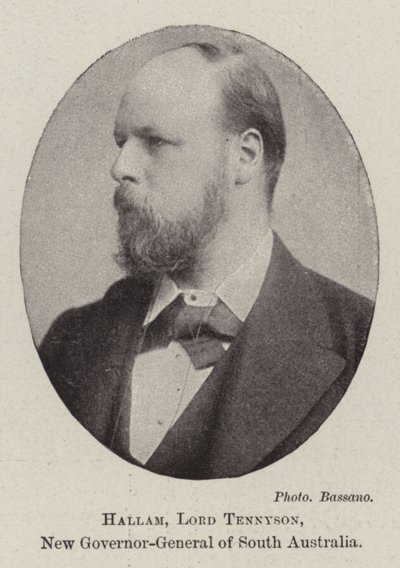 Hallam, Lord Tennyson, Etelä-Australian uusi kenraalikuvernööri tekijältä English Photographer