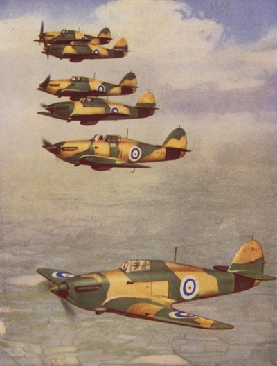Hawker Hurricanes (värillinen kuva) tekijältä English Photographer