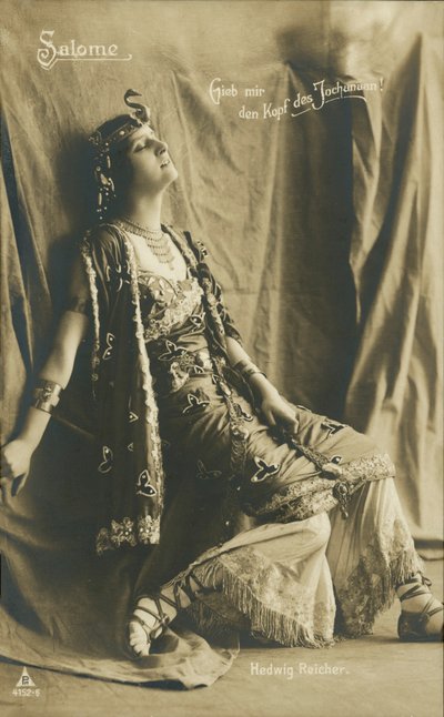 Hedwiga Reicher, saksalainen näyttelijä (s/w-kuva) tekijältä English Photographer