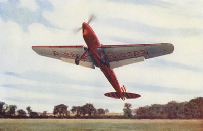 Heinkel-lentokone, jossa on lähtö- ja laskusiivekkeet (värikuva) tekijältä English Photographer