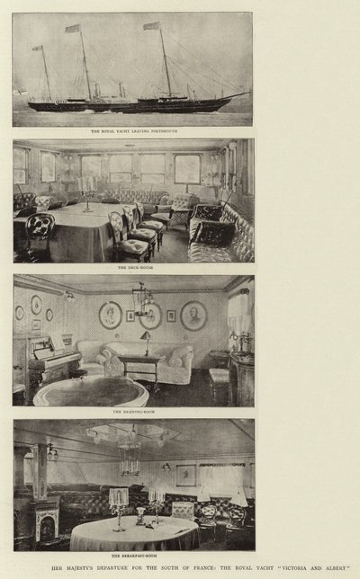 Hänen Majesteettinsa lähtö Etelä-Ranskaan, Royal Yacht Victoria and Albert tekijältä English Photographer