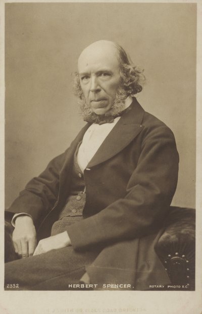 Herbert Spencer (1820-1903), englantilainen filosofi, poliittinen teoreetikko, biologi ja sosiologi tekijältä English Photographer