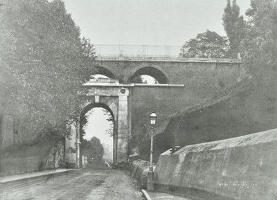 Highgate Archway, Archway Road Bridge: yleiskuva vanhasta sillasta, 1896 tekijältä English Photographer
