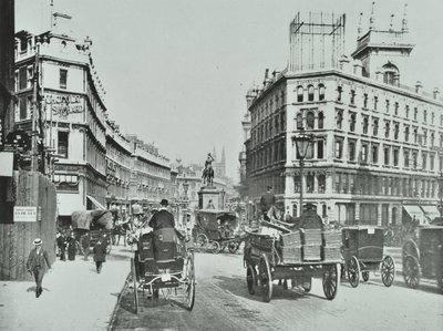 Holborn Circus, Lontoon kaupunki, 1890 tekijältä English Photographer