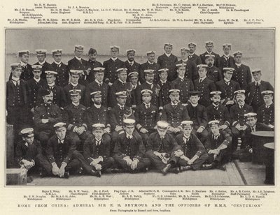 Kotiin Kiinasta, amiraali Sir E H Seymour ja HMS Centurionin upseerit tekijältä English Photographer