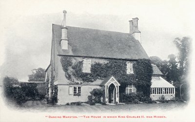 Talo Long Marstonin kylässä Gloucestershiressä, jonne kuningas Charles II piilotettiin, kun hän oli paennut armeijansa tappion jälkeen Worcesterin taistelussa tekijältä English Photographer