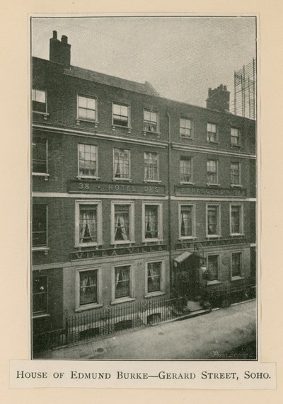 Edmund Burken talo, 37 Gerrard Street tekijältä English Photographer