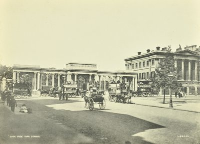 Hyde Park Corner, Westminster LB: katsot pohjoiseen, 1896 tekijältä English Photographer