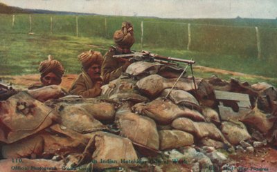 Intialainen Hotchkiss-aseryhmä länsirintamalla, ensimmäinen maailmansota tekijältä English Photographer