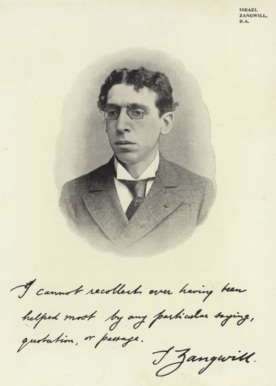 Israel Zangwill, BA tekijältä English Photographer