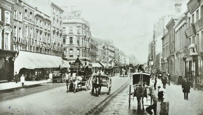 John Lewis, Oxford Street, Westminster LB: katso itään Oxford Circusilta, 1890 tekijältä English Photographer