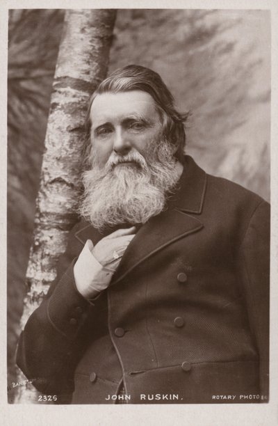 John Ruskin (1819-1900), englantilainen kirjailija, taidekriitikko, taiteilija ja sosiaalinen ajattelija tekijältä English Photographer