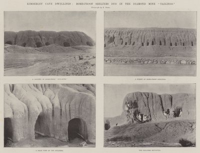 Kimberley Cave Dwellings, pomminkestävät suojat, jotka kaivettiin timanttikaivoksen jätteistä tekijältä English Photographer