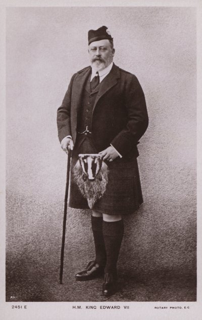 Kuningas Edward VII (s/w-kuva) tekijältä English Photographer