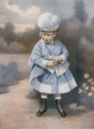 Kuningas Yrjö V pienenä lapsena, Sandringham, Norfolk, 1868 tekijältä English Photographer