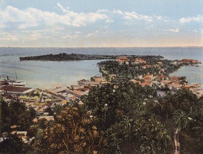 Kingston, Jamaika: Port Antonio lintuperspektiivistä (värikuva). tekijältä English Photographer