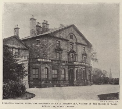 Kirkstall Grange, Leeds, kansanedustajan E Beckettin asuinpaikka, Walesin prinssi vieraili musiikkifestivaalin aikana tekijältä English Photographer