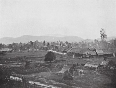 Kuala Lumpur vuonna 1884, nykyisten valtionvirastojen paikka (m/v kuva) tekijältä English Photographer