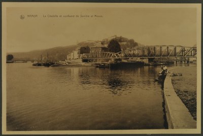 Citadel ja Sambren ja Meusen yhtymäkohta, Namur, n. 1914 tekijältä English Photographer