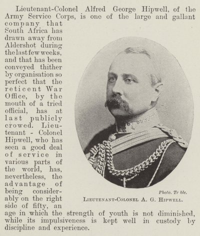Everstiluutnantti A G Hipwell tekijältä English Photographer